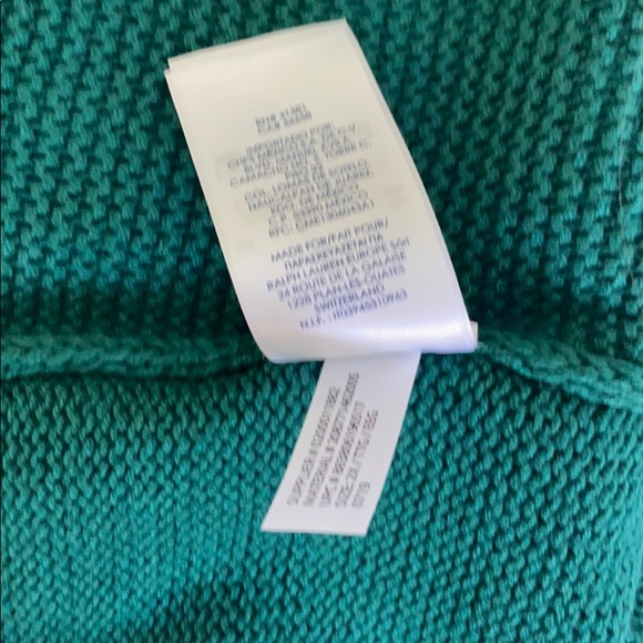 Chaps by Ralph Lauren Green Cable Knit Sweater 2X - Picture 6 of 6